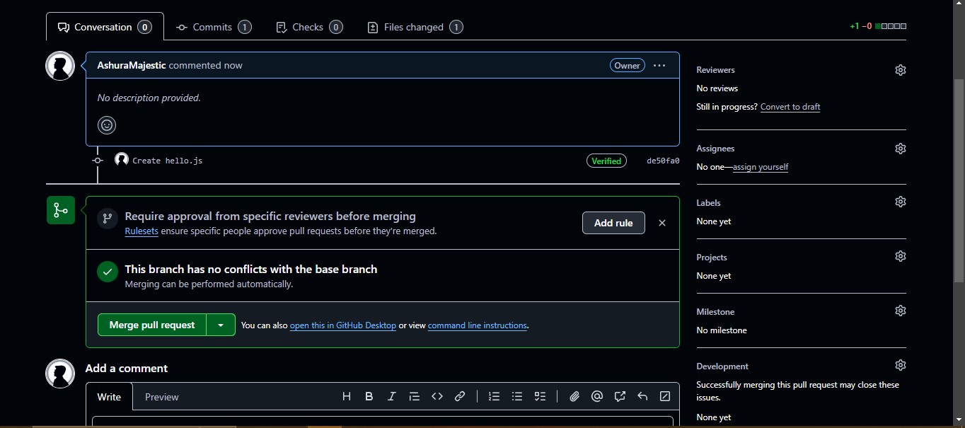 Merge The Request