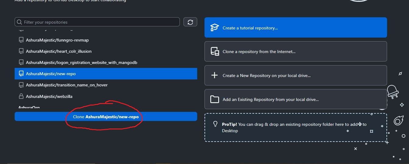 Clone repository
