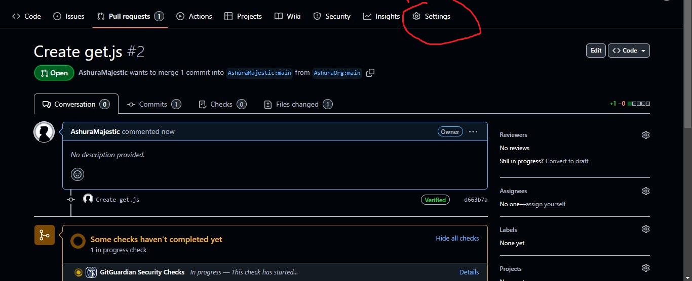 Go to settings